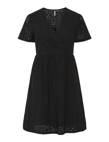 Pieces Pcabby Brod Ang SS vestito taglia L in pizzo