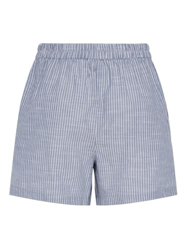 PIECES Pcapia HW Shorts Pantaloncini XS a righe blu
