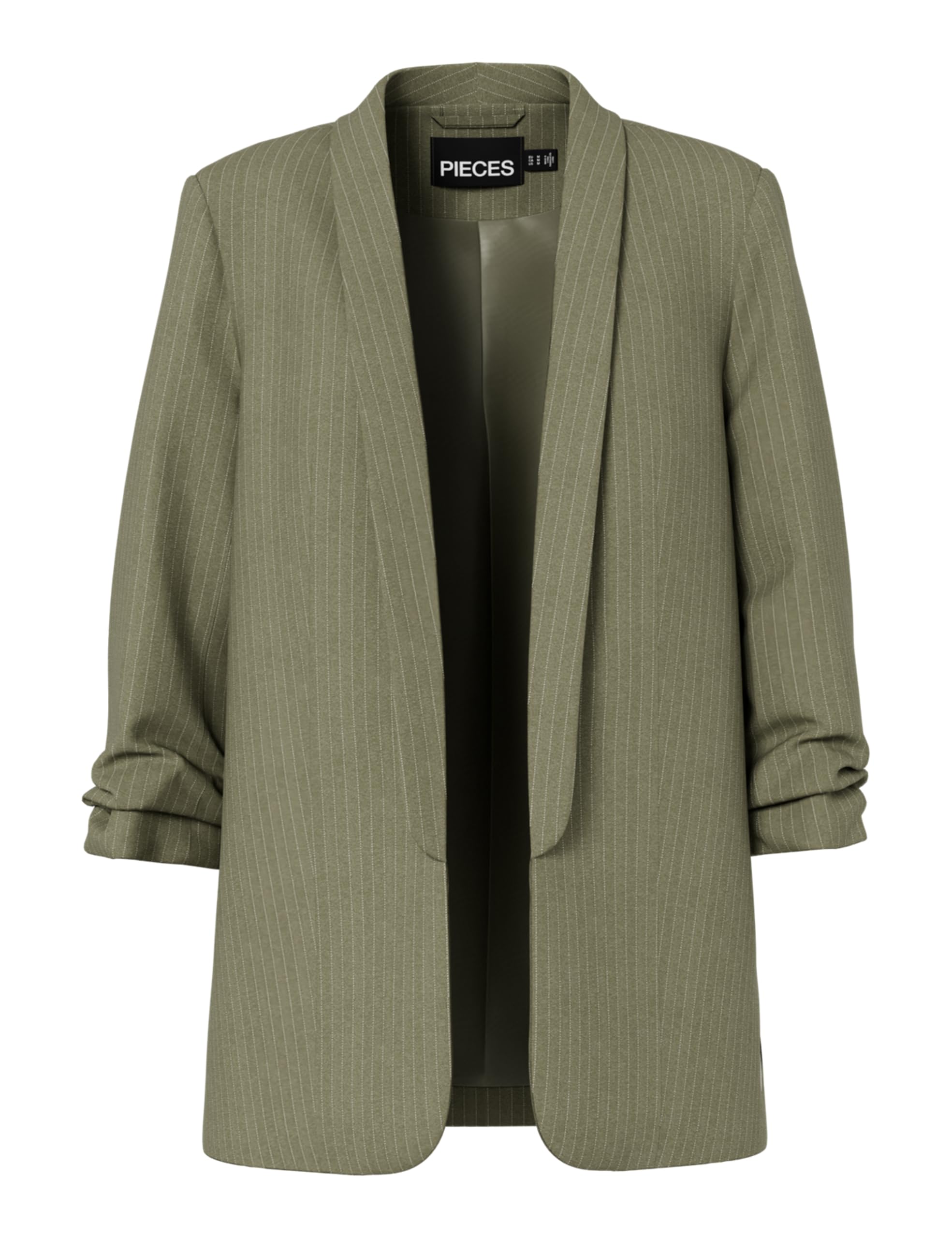 Pieces Pcbosella blazer donna taglia M verde gessato
