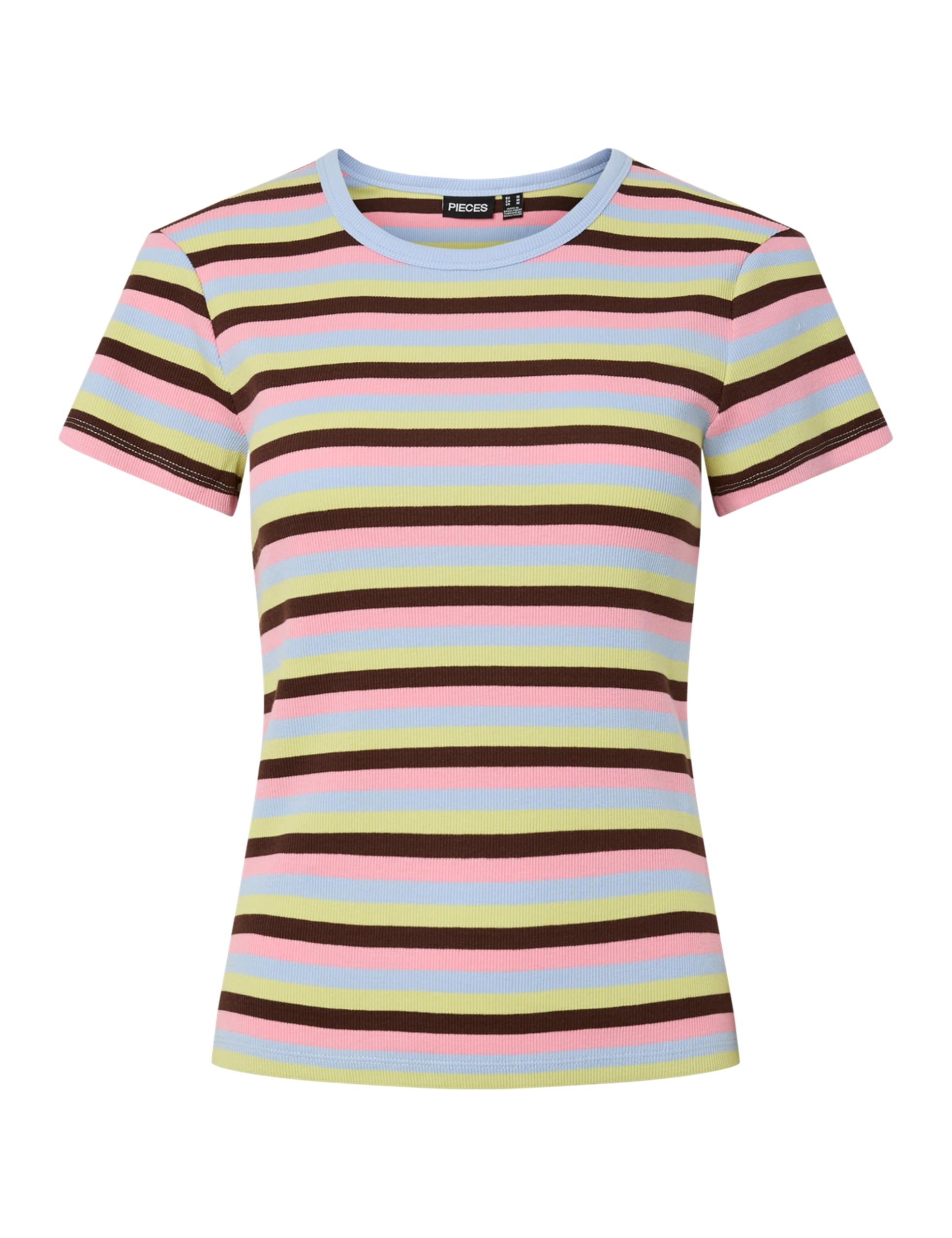 Pieces Pcmay SS Striped maglietta donna L a righe