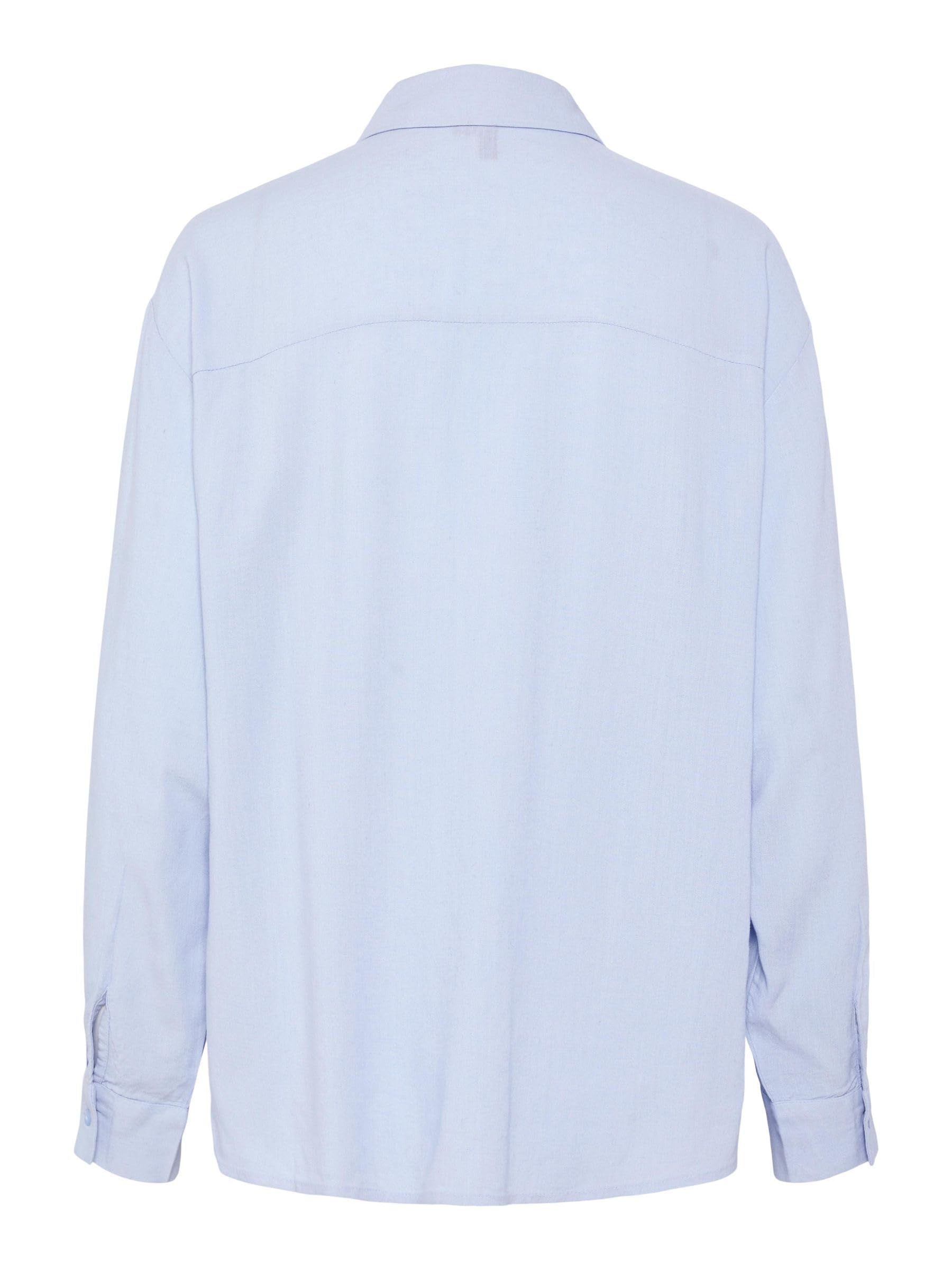 PIECES Pcpia LS Loose Shirt Pwp Mm Noos Camicia M Blu