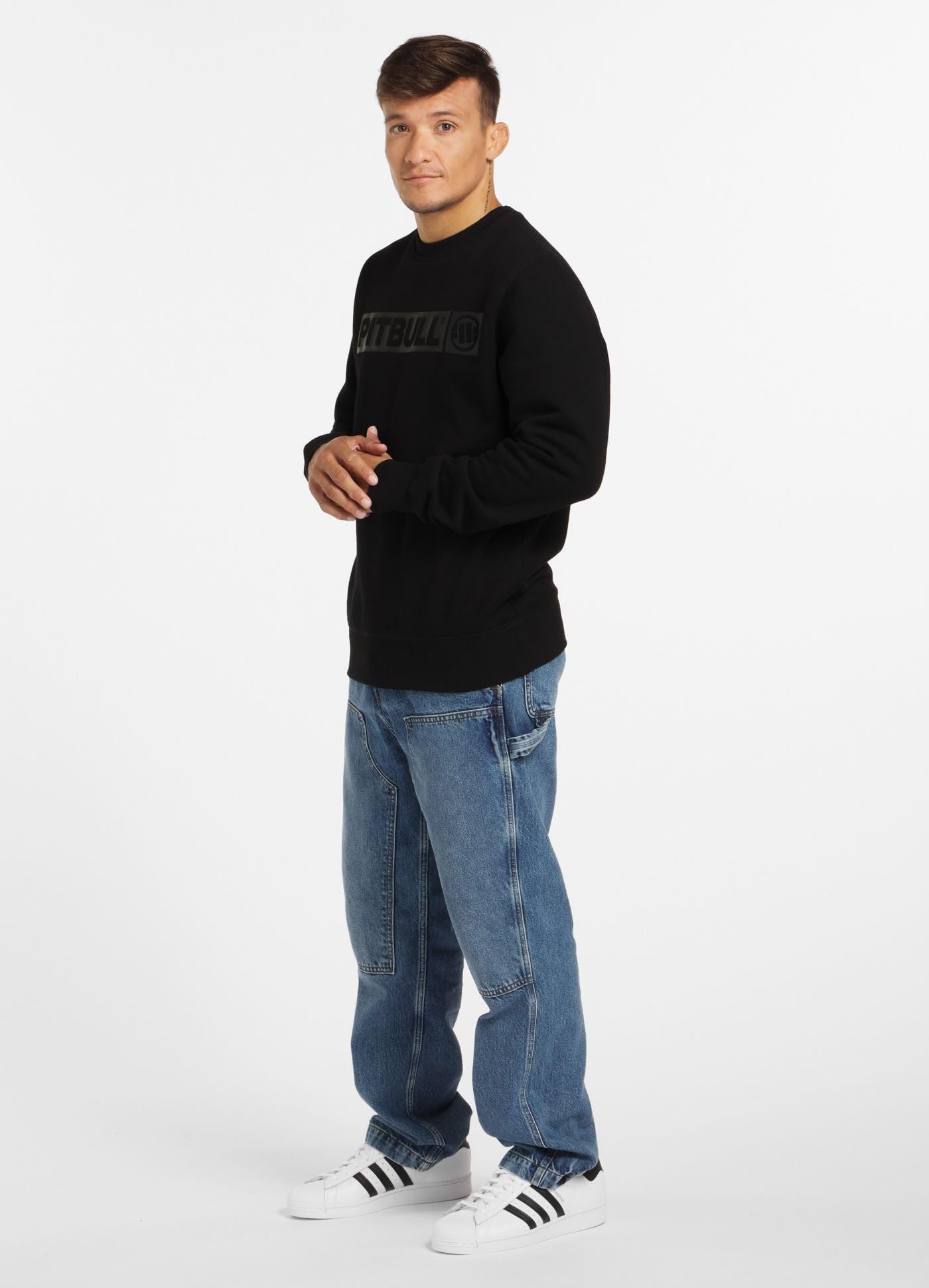 Pit Bull West Coast Hilltop felpa uomo nera in cotone XXL