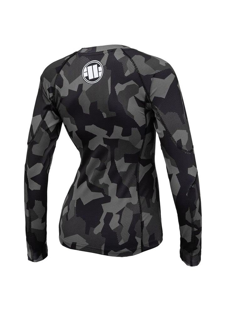 Pit Bull West Coast Dillard rashguard grigio L maniche lunghe