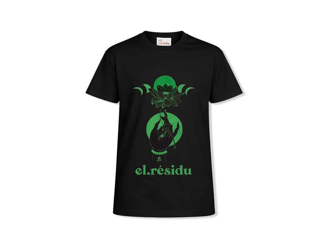 el.residu Saumya #fb t-shirt nera M cotone