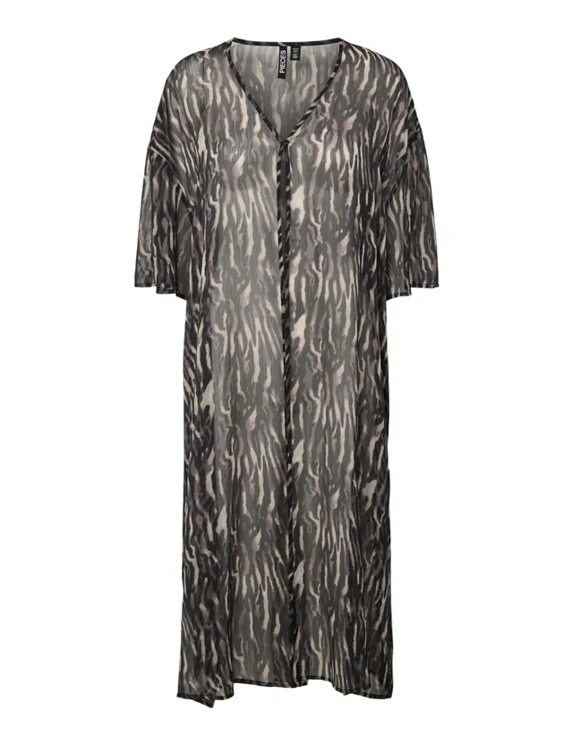 Pieces Pcatrud Kaftan Wvn Box BC vestito nero comodo