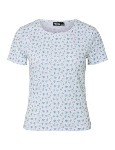 Pieces Pcturiel SS O-Neck t-shirt stampata donna L