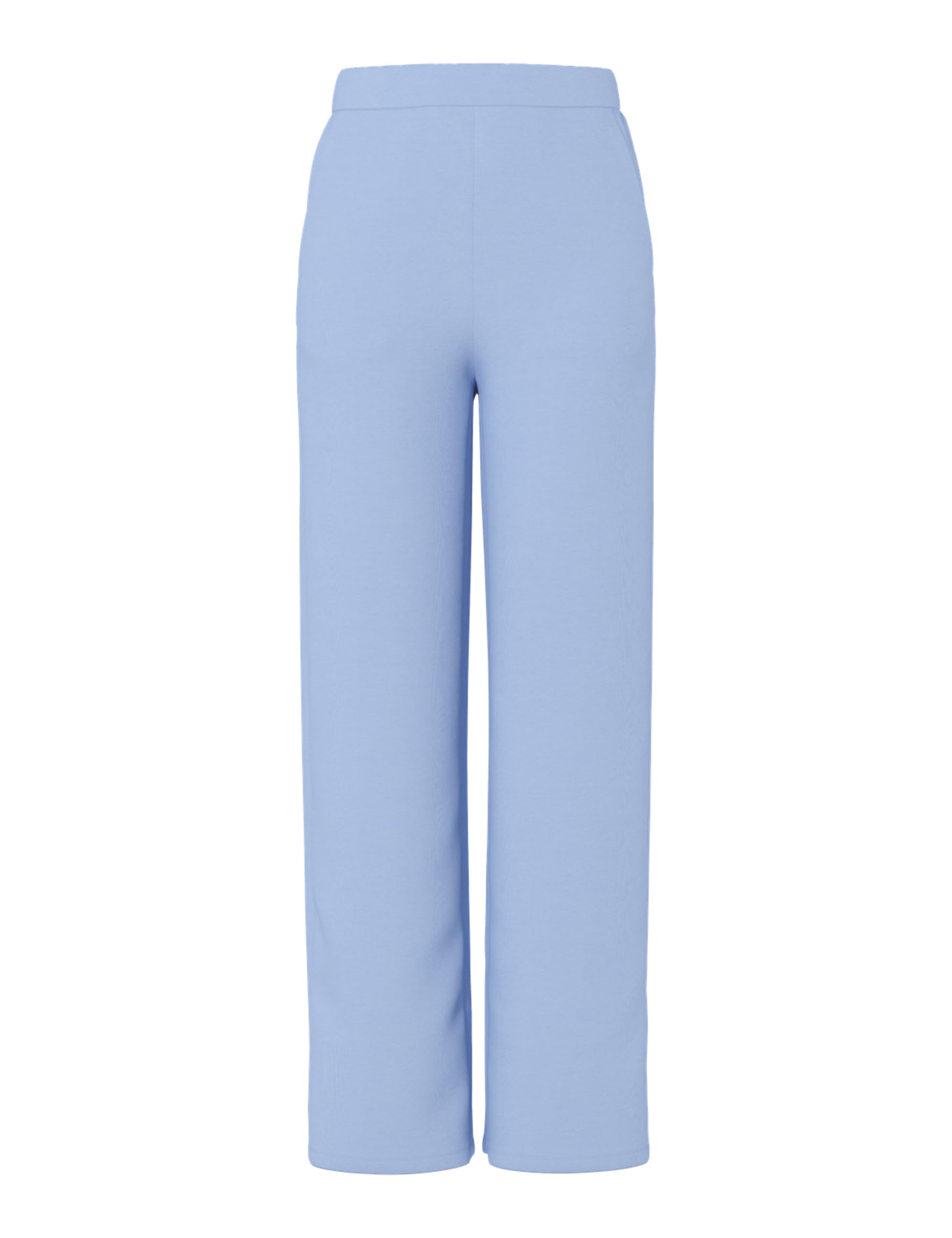 Pieces Pcmichelle Scuba HW Pants pantaloni argento vita alta