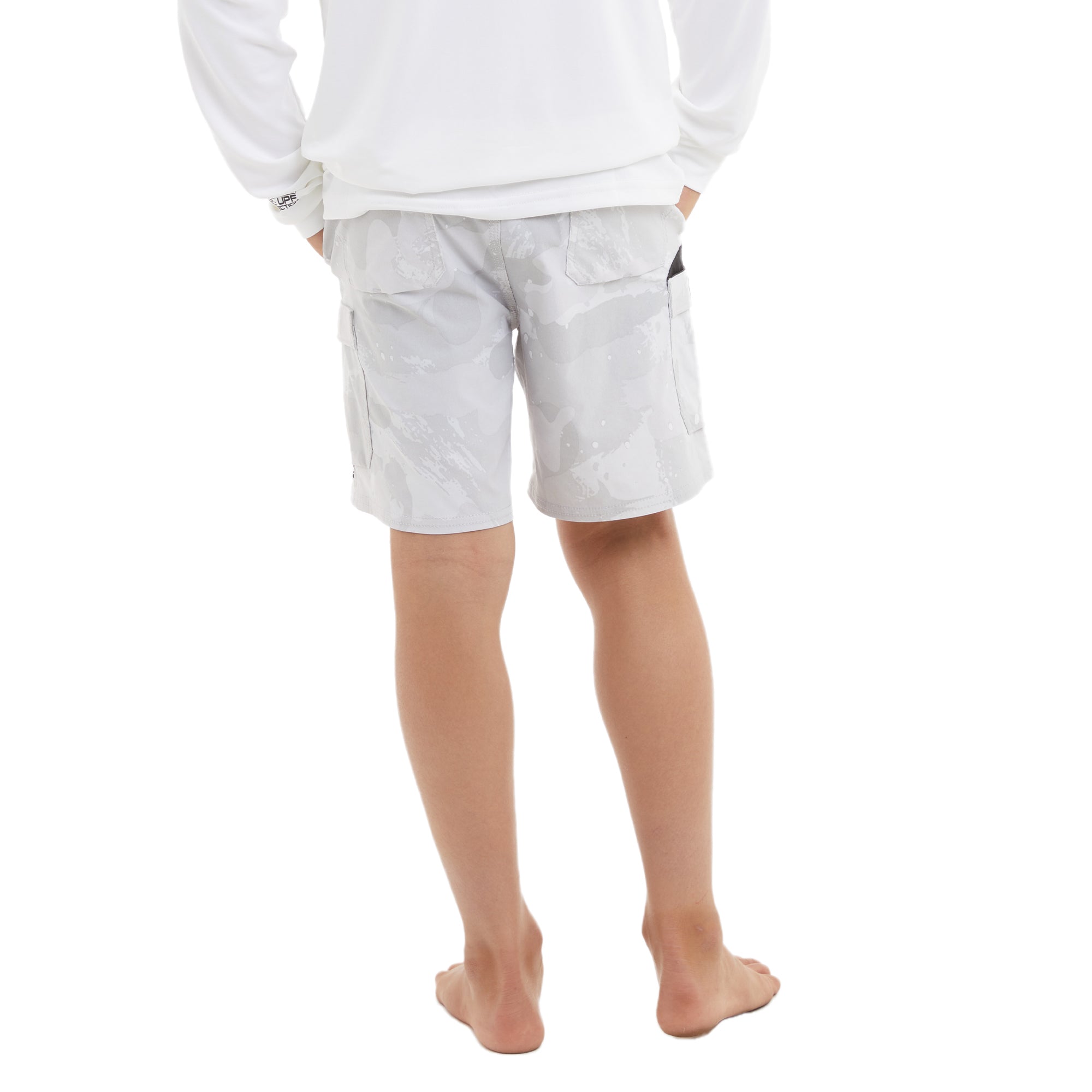 Pelagic Madeira Cargo shorts ragazzo grigio chiaro tasche