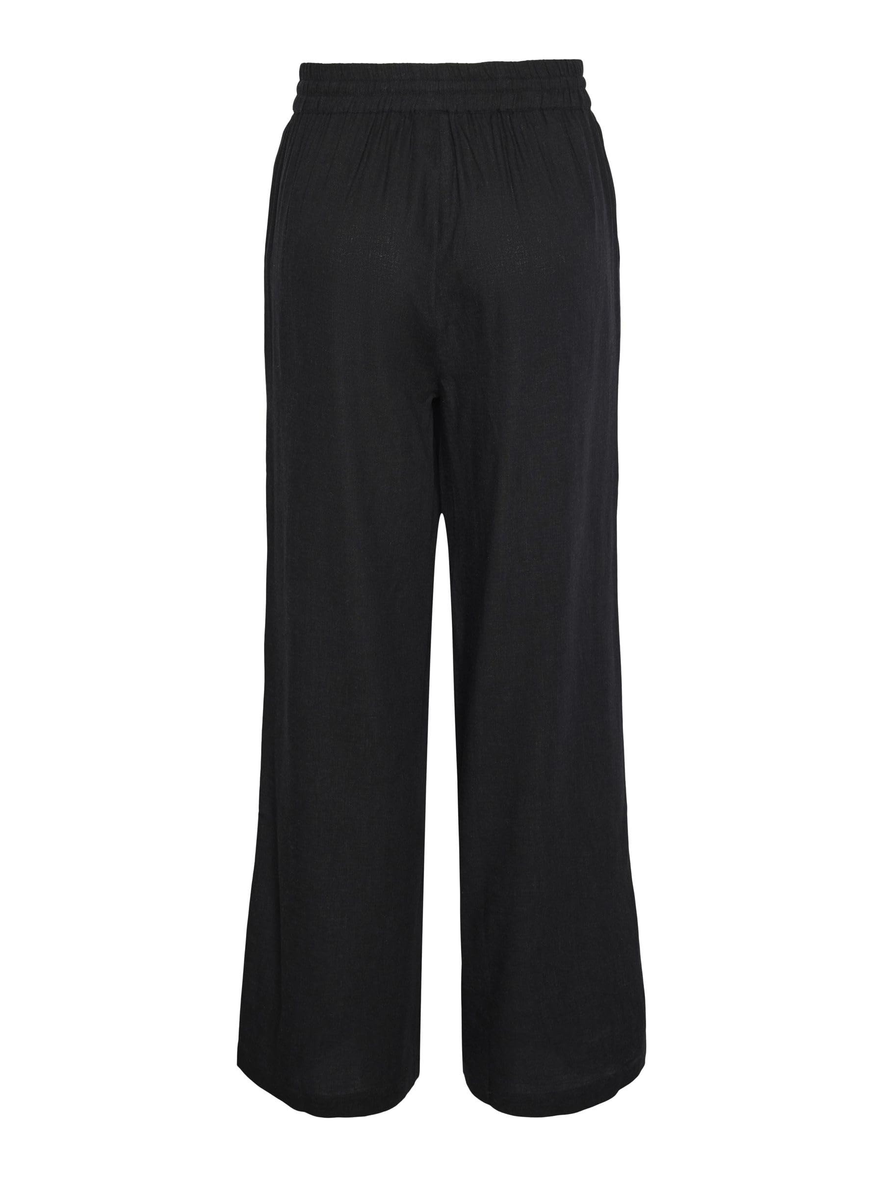 Pieces Pcpia HW Wide pantaloni donna taglia M gamba ampia