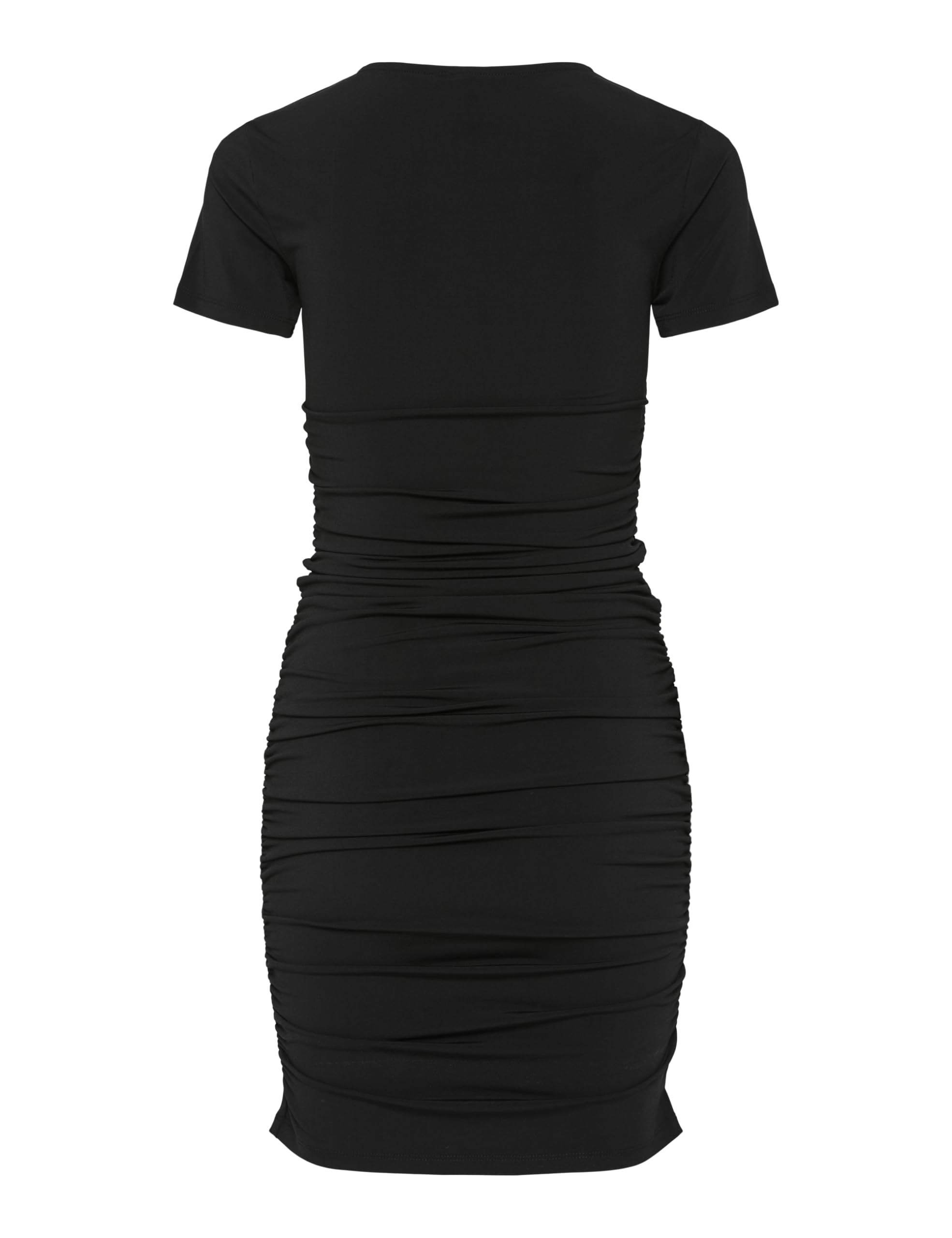 Pieces Pcmadison SS Ruching Dress Noos BC vestito nero XS