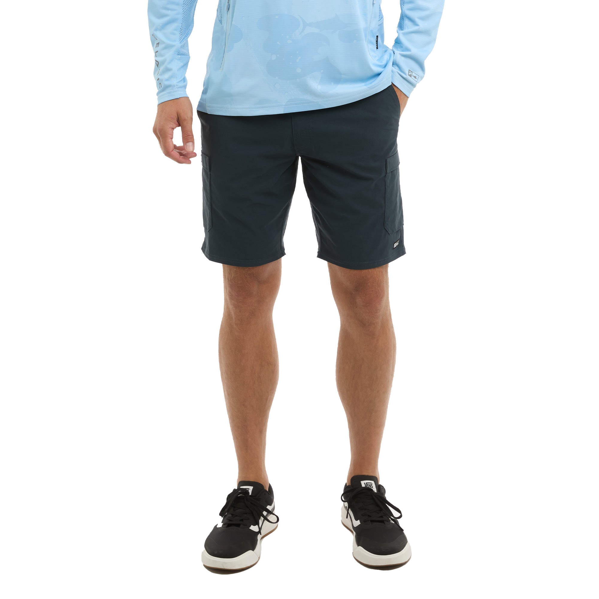 Pelagic Madeira Cargo pantaloncini blu navy tasca pinze