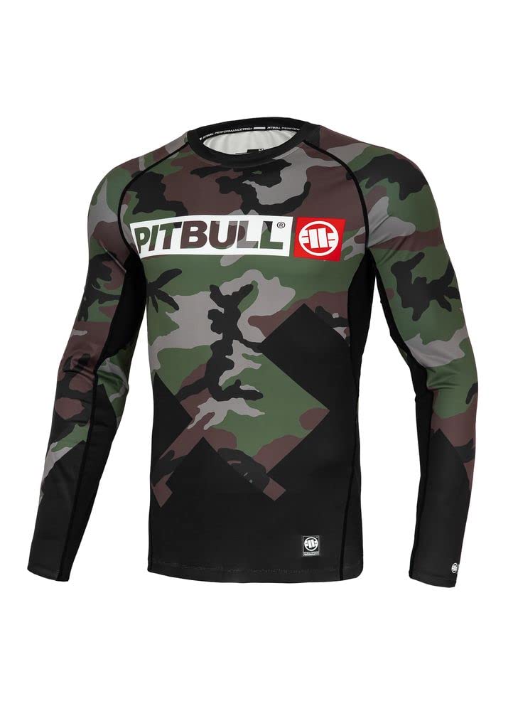 Pit Bull West Coast Cross Camo rash guard uomo manica lunga