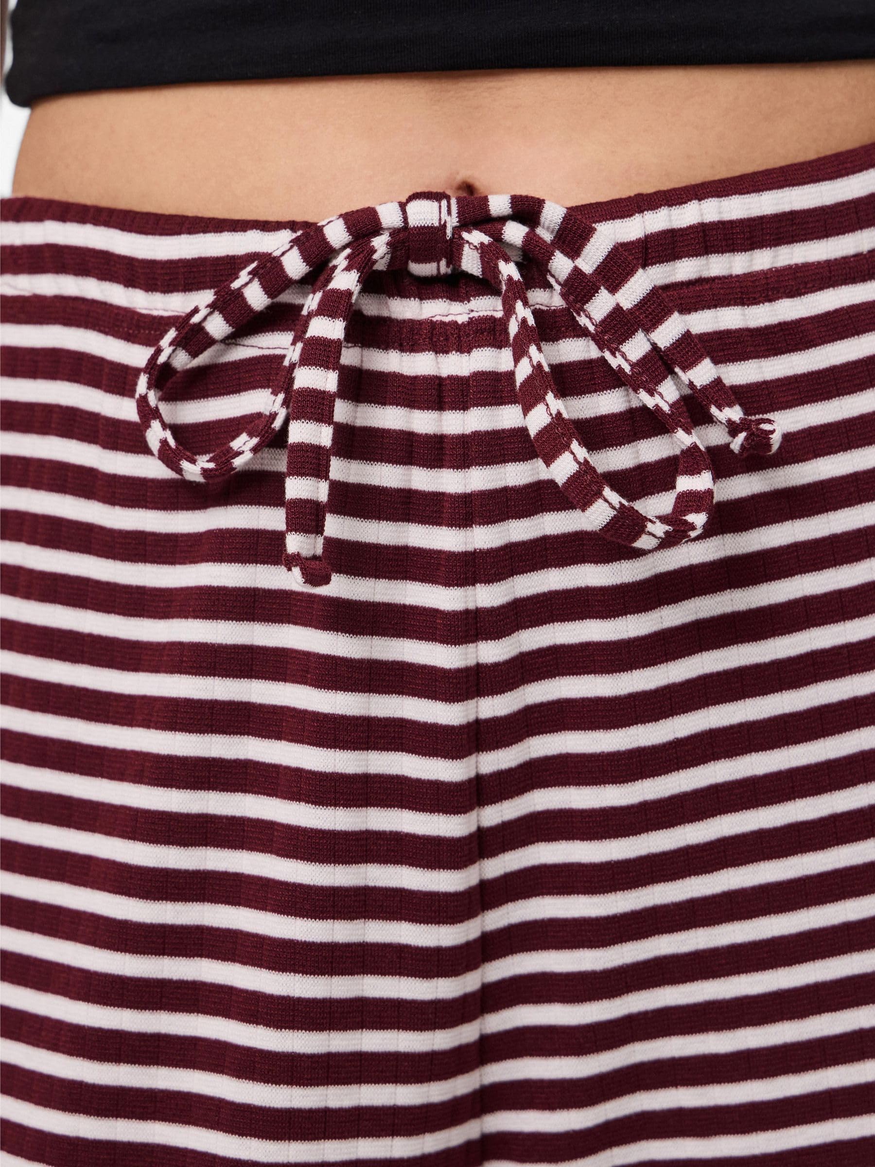 Pieces Pcsoffi HW Wide Pantaloni Donna Tawny Port