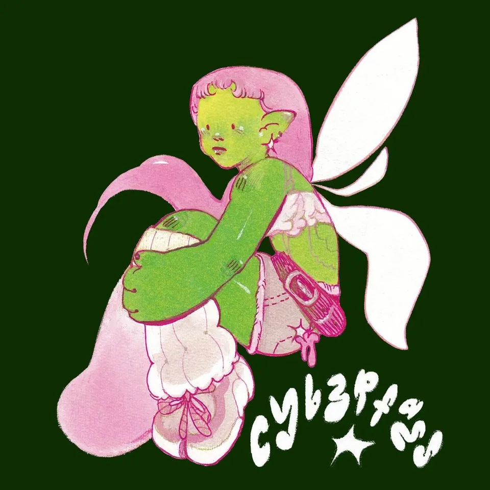 Matrix Tribe Cyb3rfaes Cyberfairy t-shirt stampa cotone