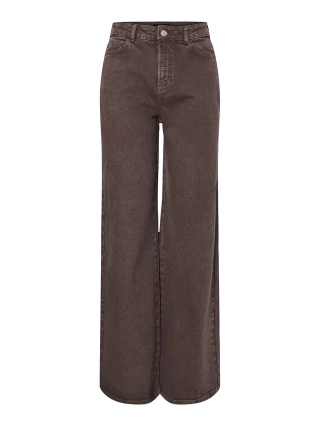 PIECES Pcselma HW jeans larghi donna hot fudge 25/30 alto