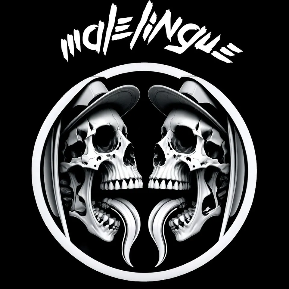 Matrix Music Store Malelingue Skulls WH t-shirt cotone organico
