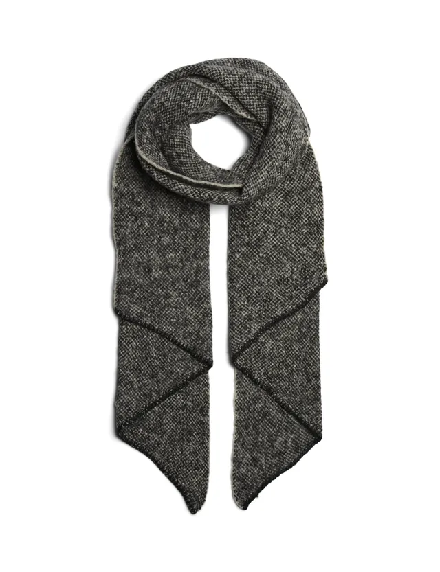 PIECES Pcpyron sciarpa lunga donna nero whitecap