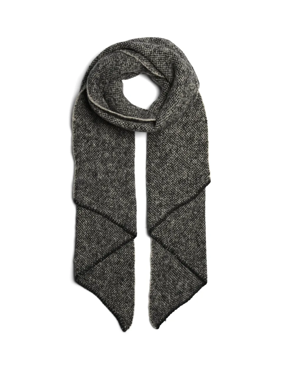 PIECES Pcpyron sciarpa lunga donna nero whitecap