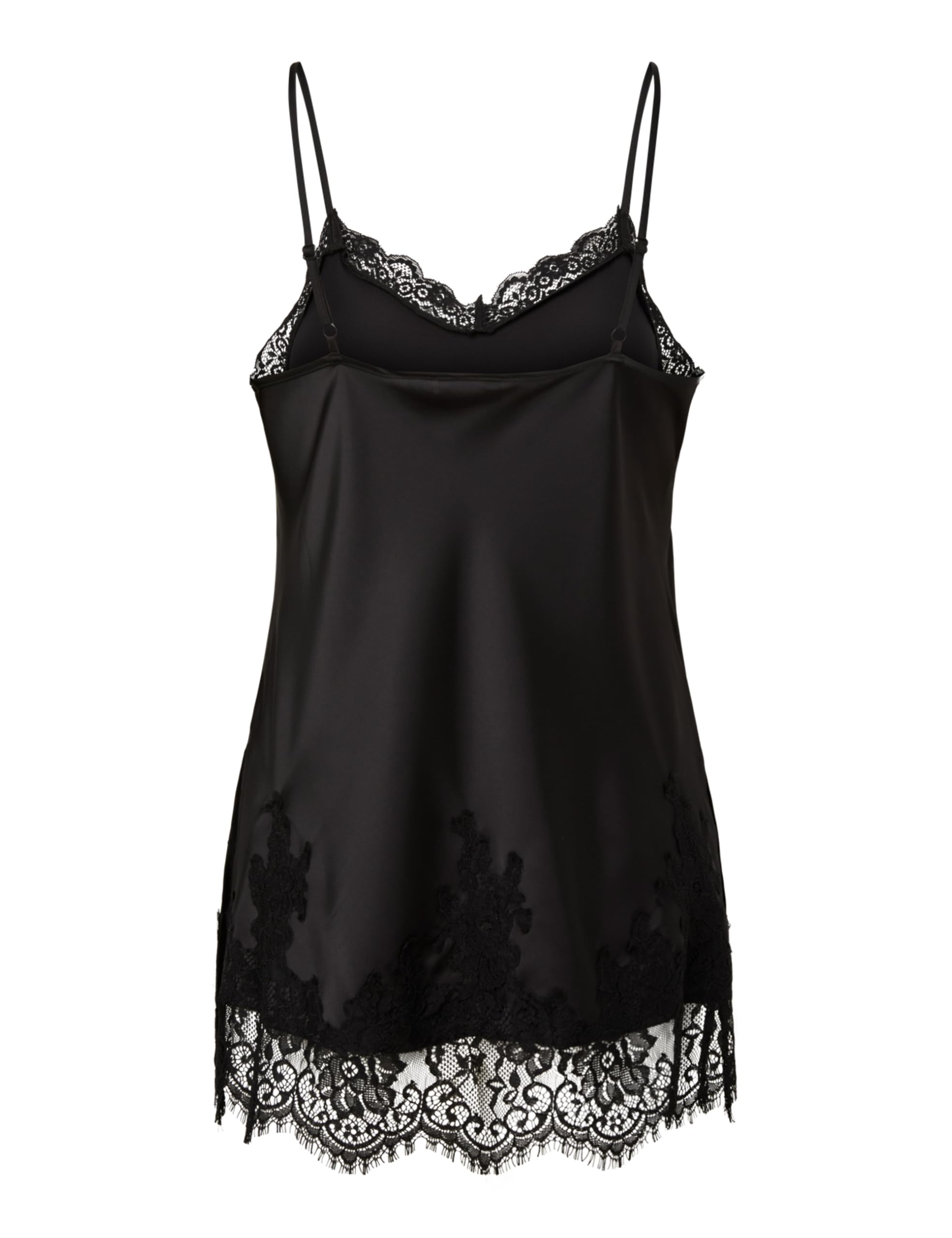 Pieces Pcjessa Long Singlet canottiera donna lunga pizzo