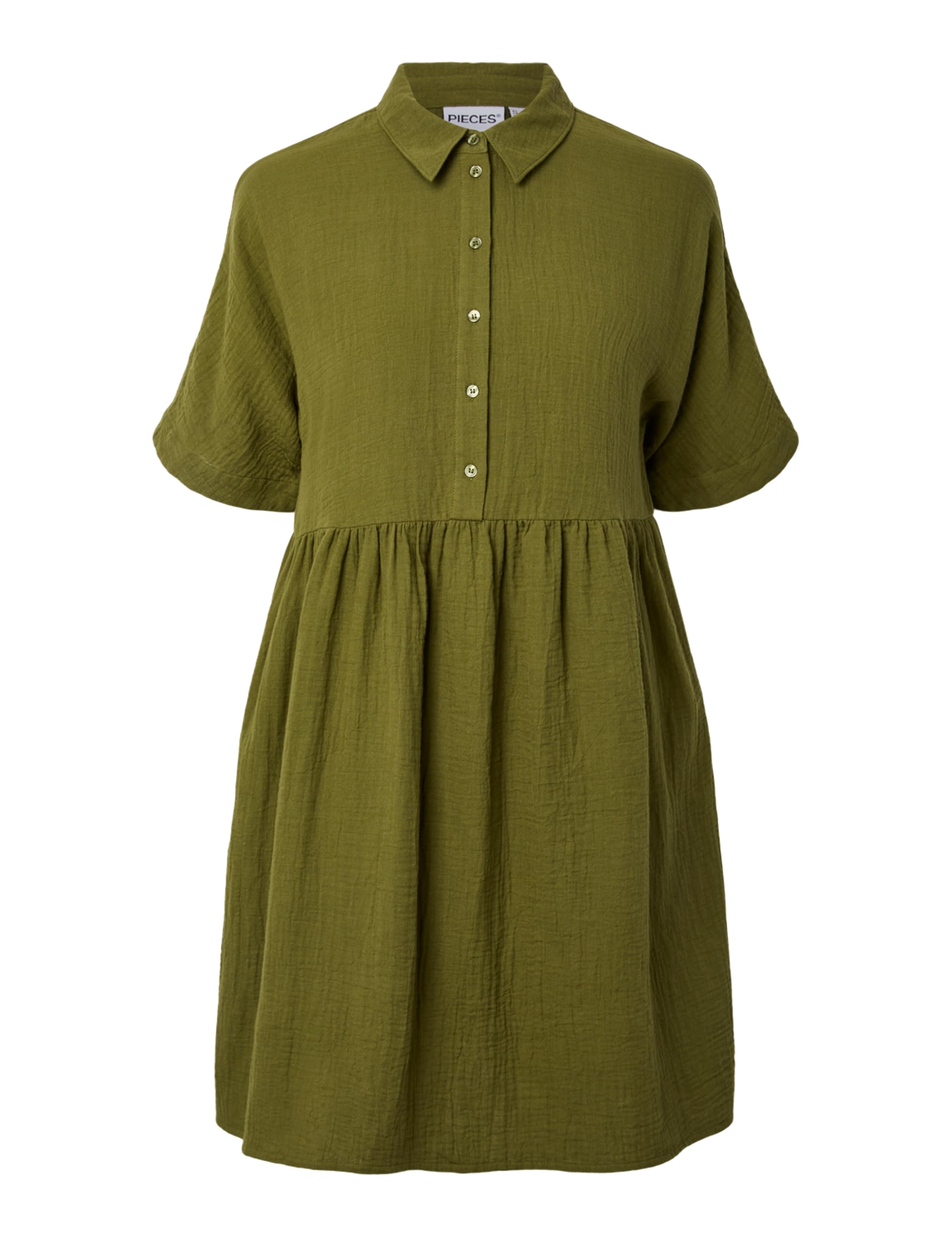 Pieces Pcsastina Abito Camicia Donna Manica Corta