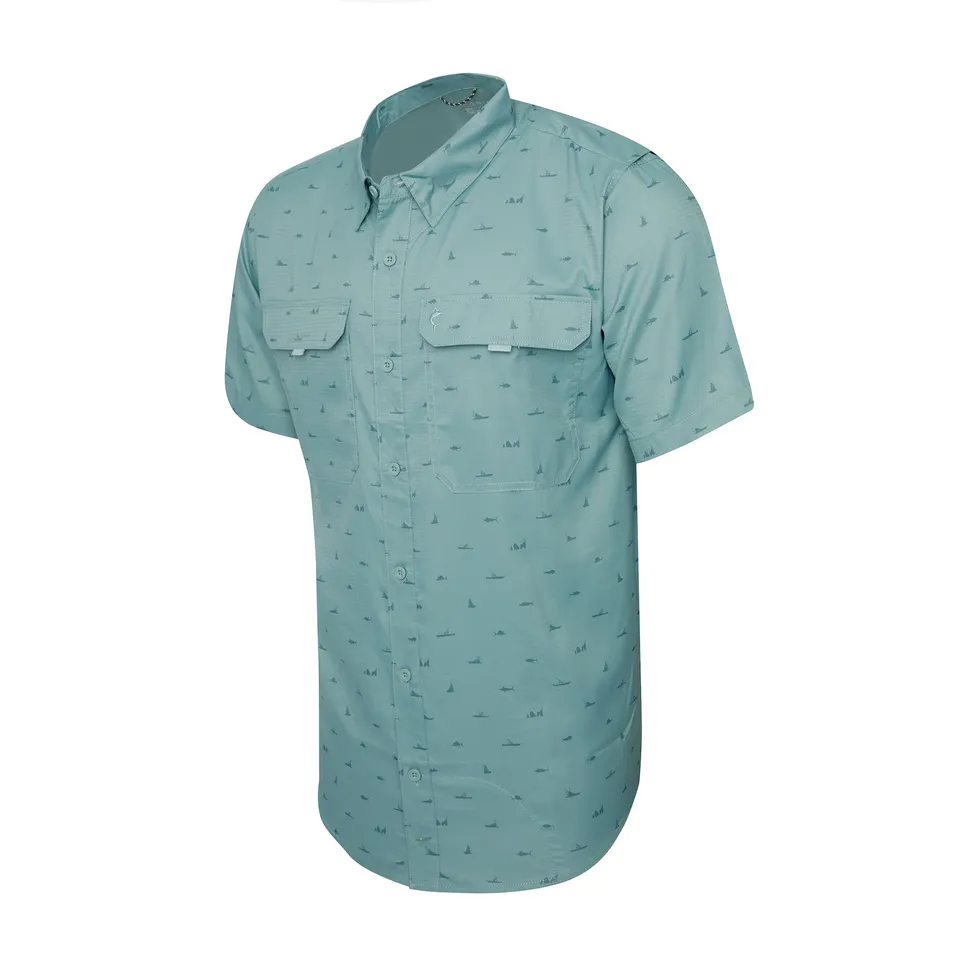 Pelagic Keys Mini Arch camicia trellis UPF 50+