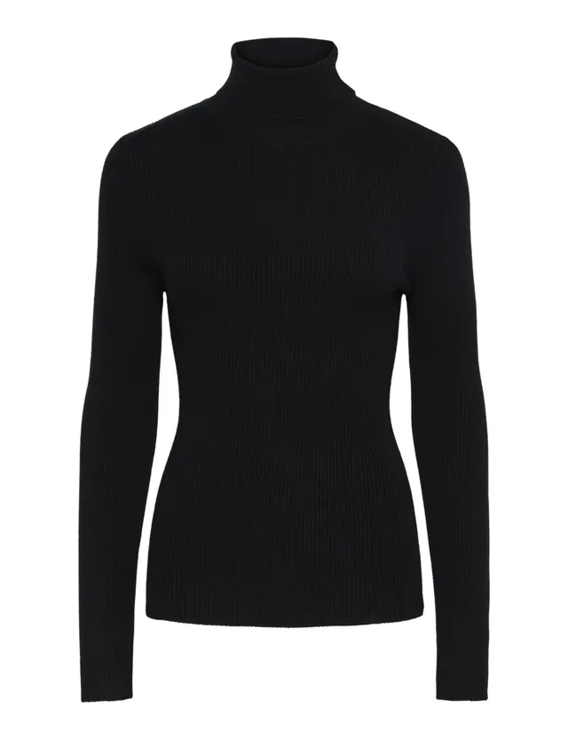 Pieces Pcmira Rollneck maglione dolcevita donna collo alto