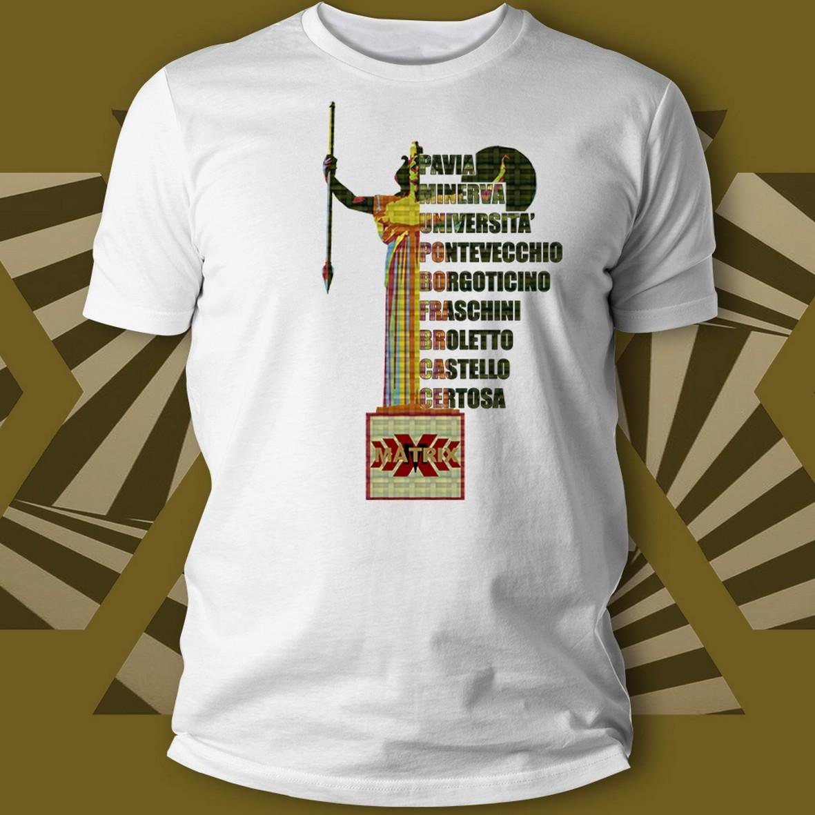 Matrix Music Store Touristic Pavia Minerva Art-1 t-shirt cotone