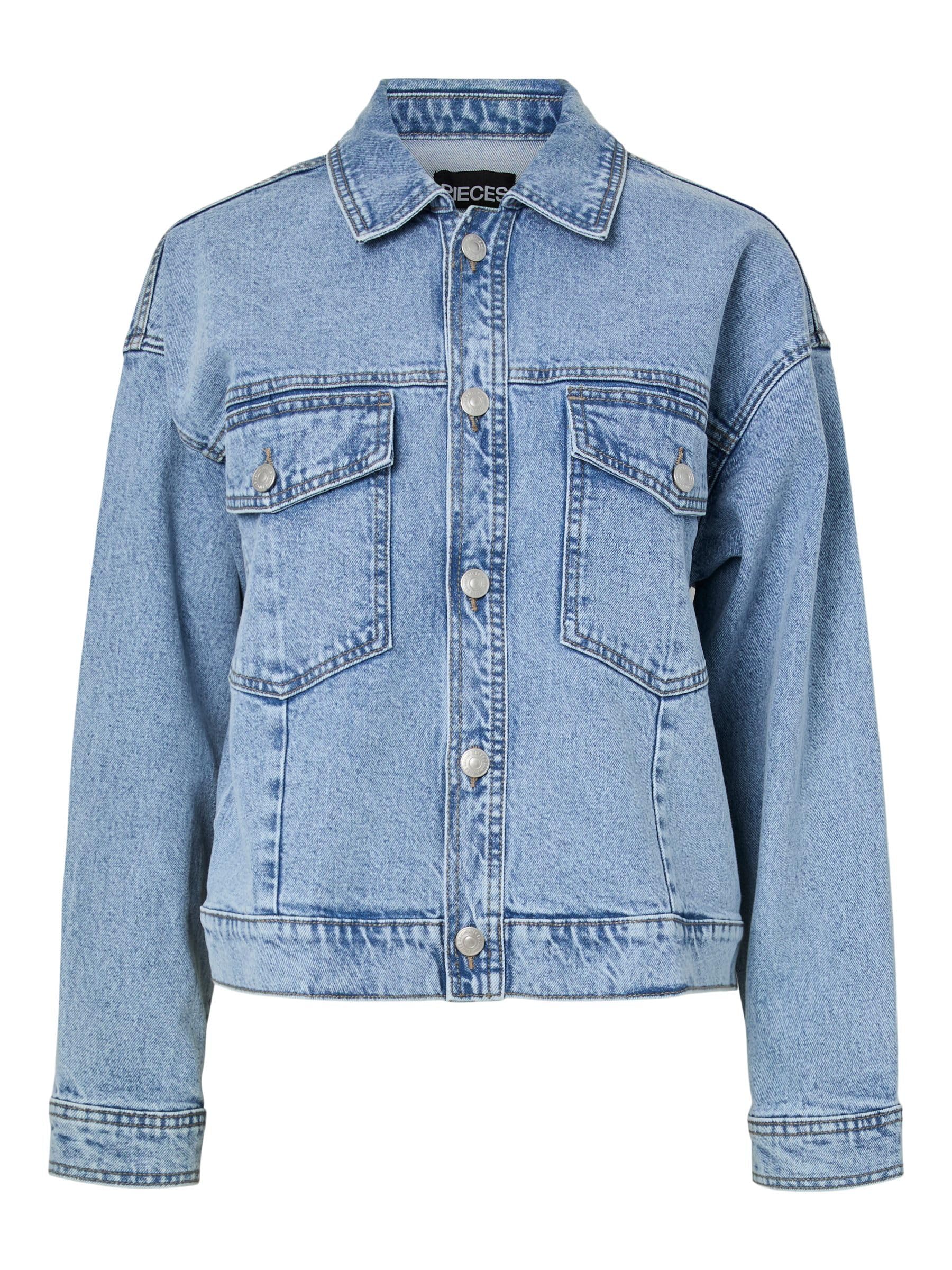 PIECES Pcelma Noos BC Giacca Denim Blu Chiaro M