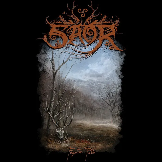 Saor Tee-Records Forgotten Paths t-shirt cotone organico