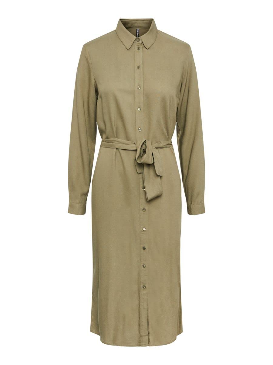 Pieces Pccammie abito midi donna cotone uso quotidiano