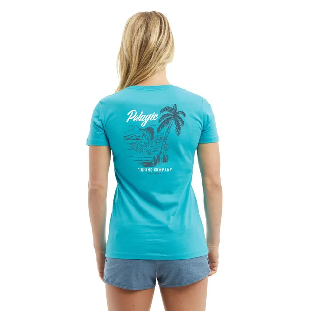 Pelagic Ws Paradise maglietta donna Tahiti Blue cotone
