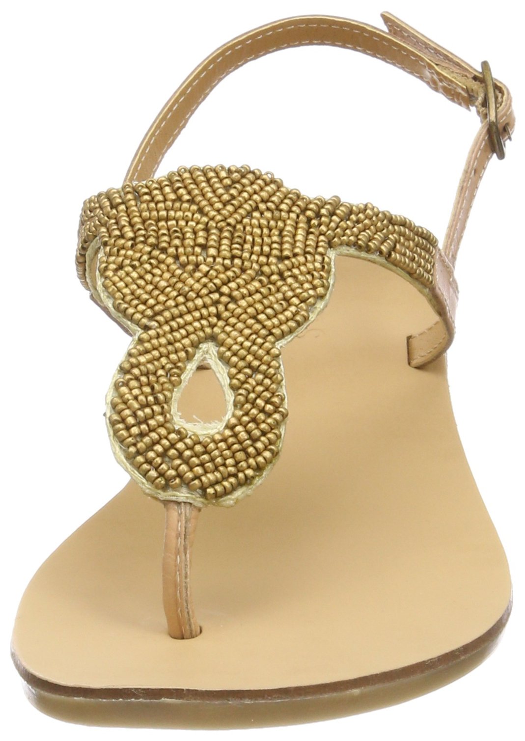 Pieces Pscarmen Leather Sandal donna beige pelle 40