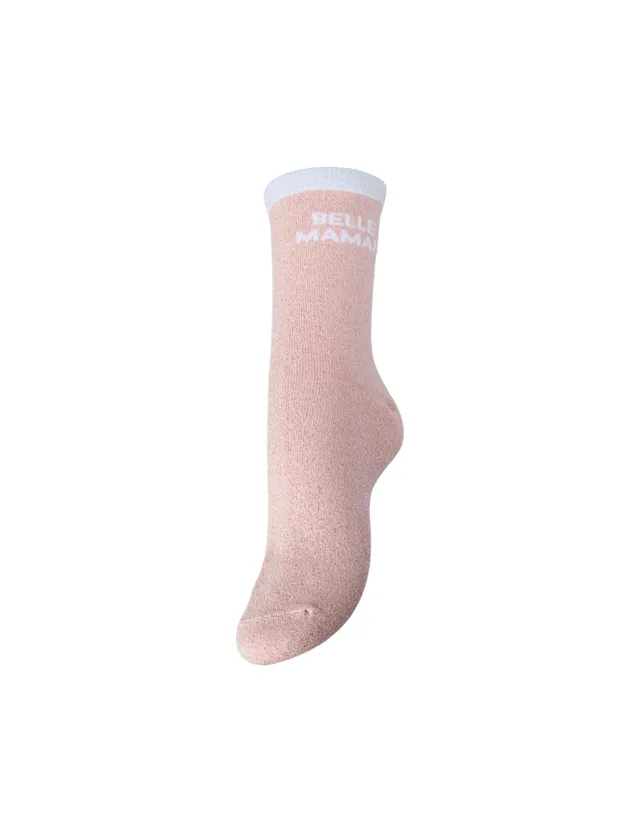 Pieces Pcsebby Glitter Detail Statement Sock FC calzini pesca