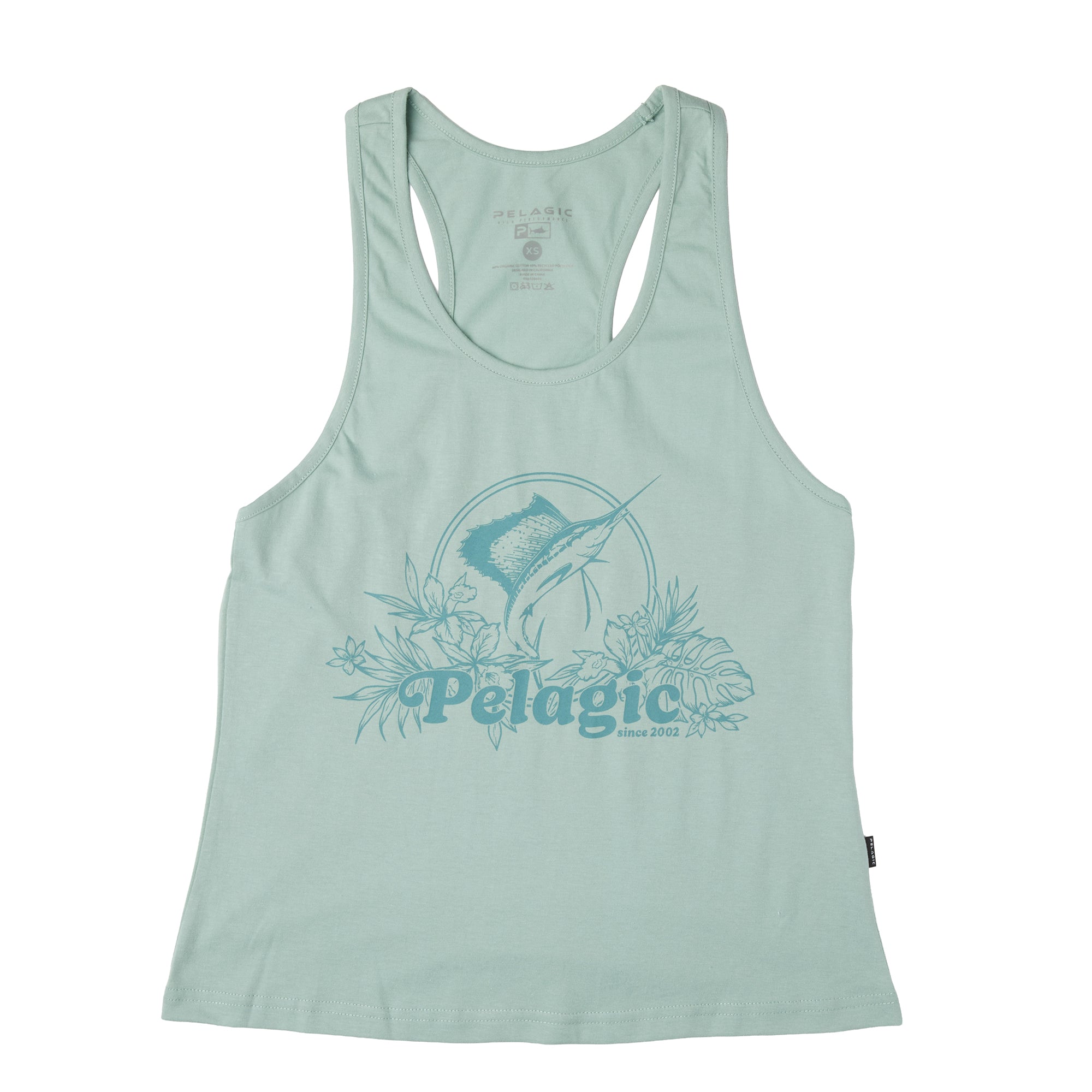 Pelagic Ws Tropic Sea canotta donna Sage cotone organico