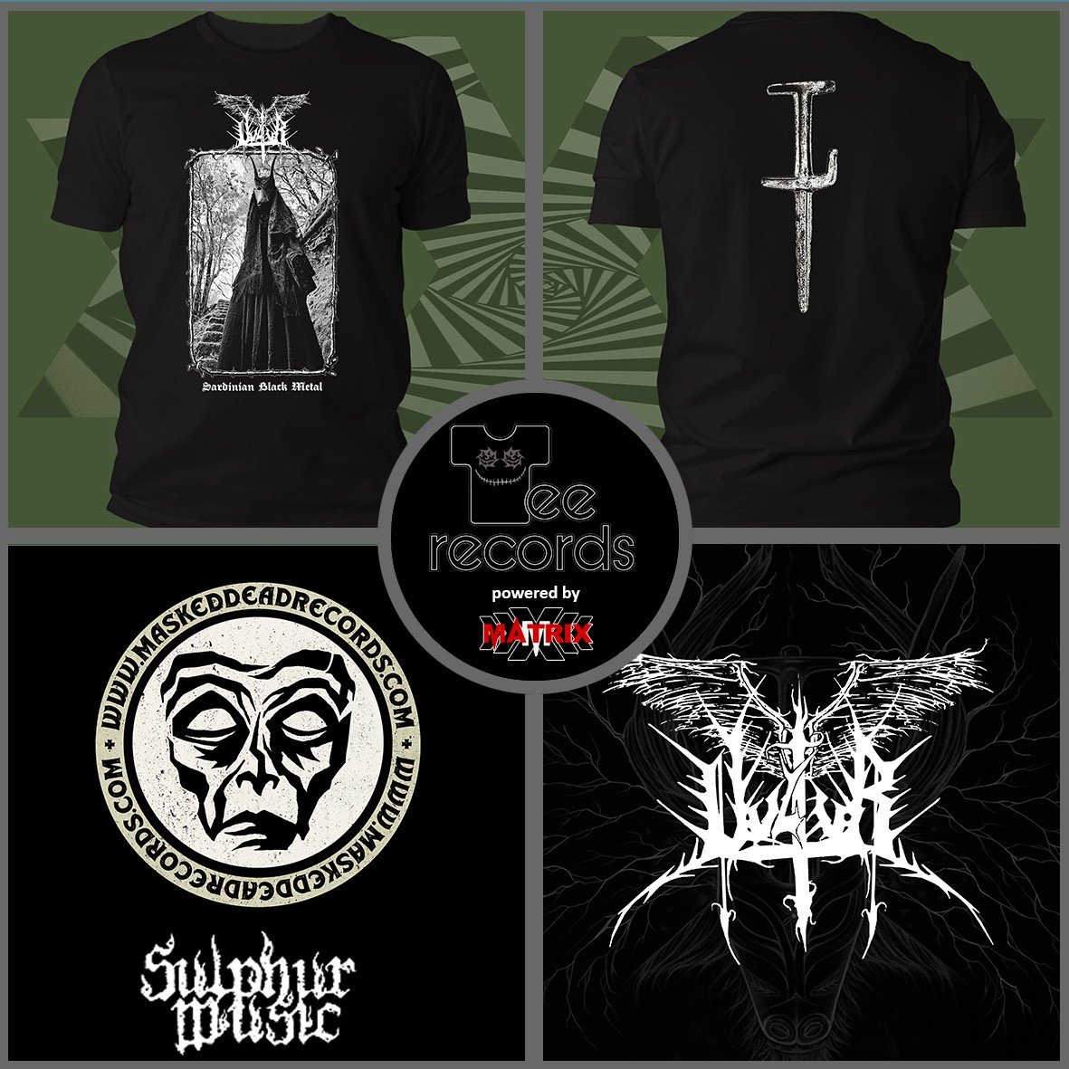Matrix Music Store Vultur Sardinian Black Metal t-shirt cotone organico