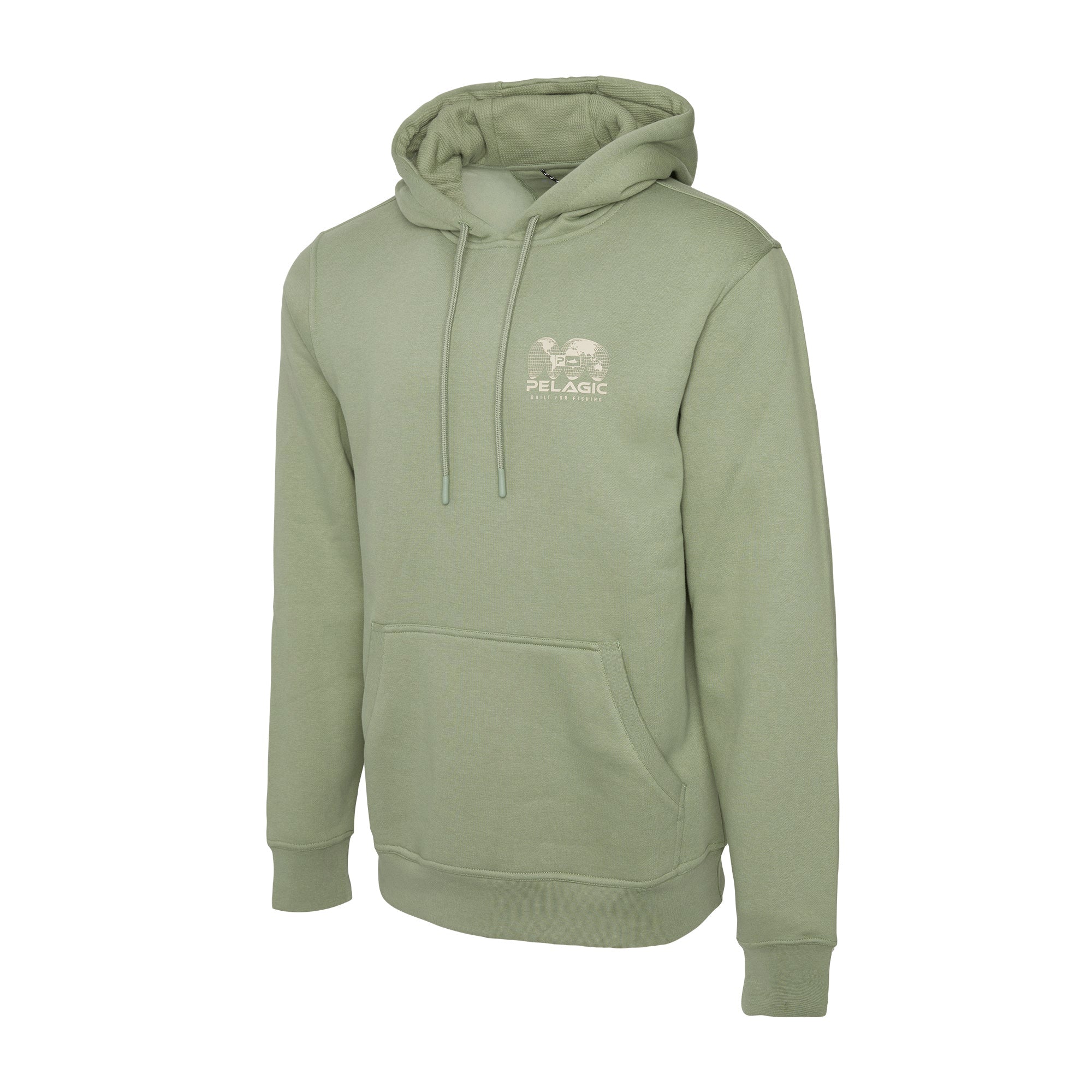 Pelagic Osborn Spliced felpa cappuccio cotone Mangrove