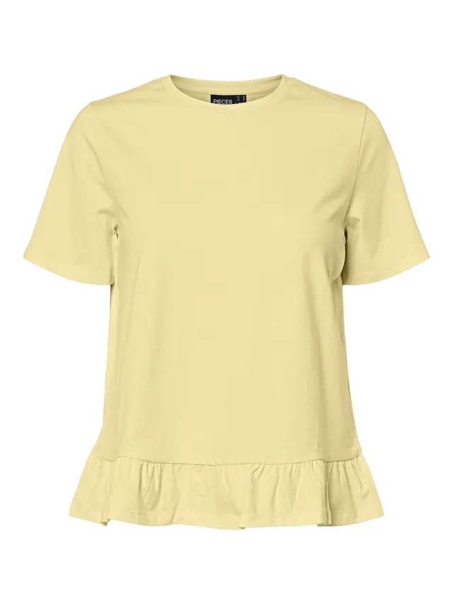 Pieces Pcdisso Top Donna Girocollo Maniche Corte