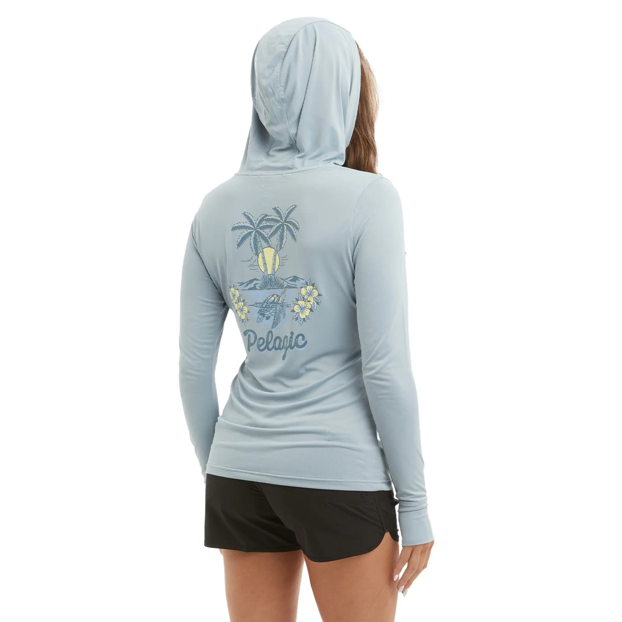 Pelagic Aquatek Isla Tortuga maglia pesca Slate UPF 50+