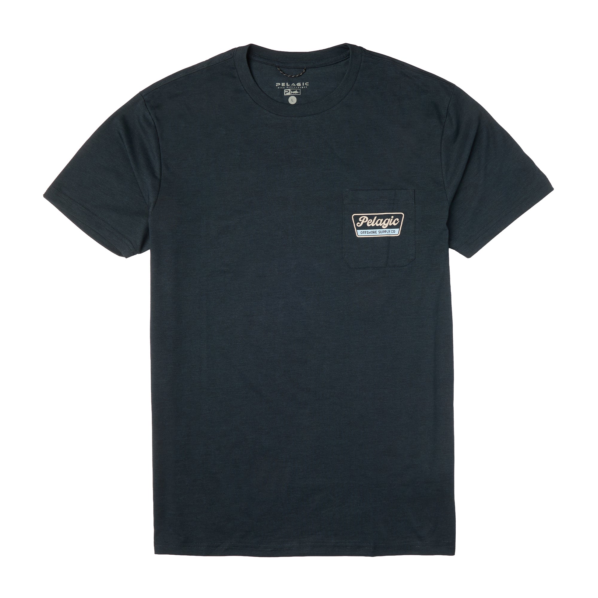 Pelagic Dockline maglietta uomo blu navy triblend morbido