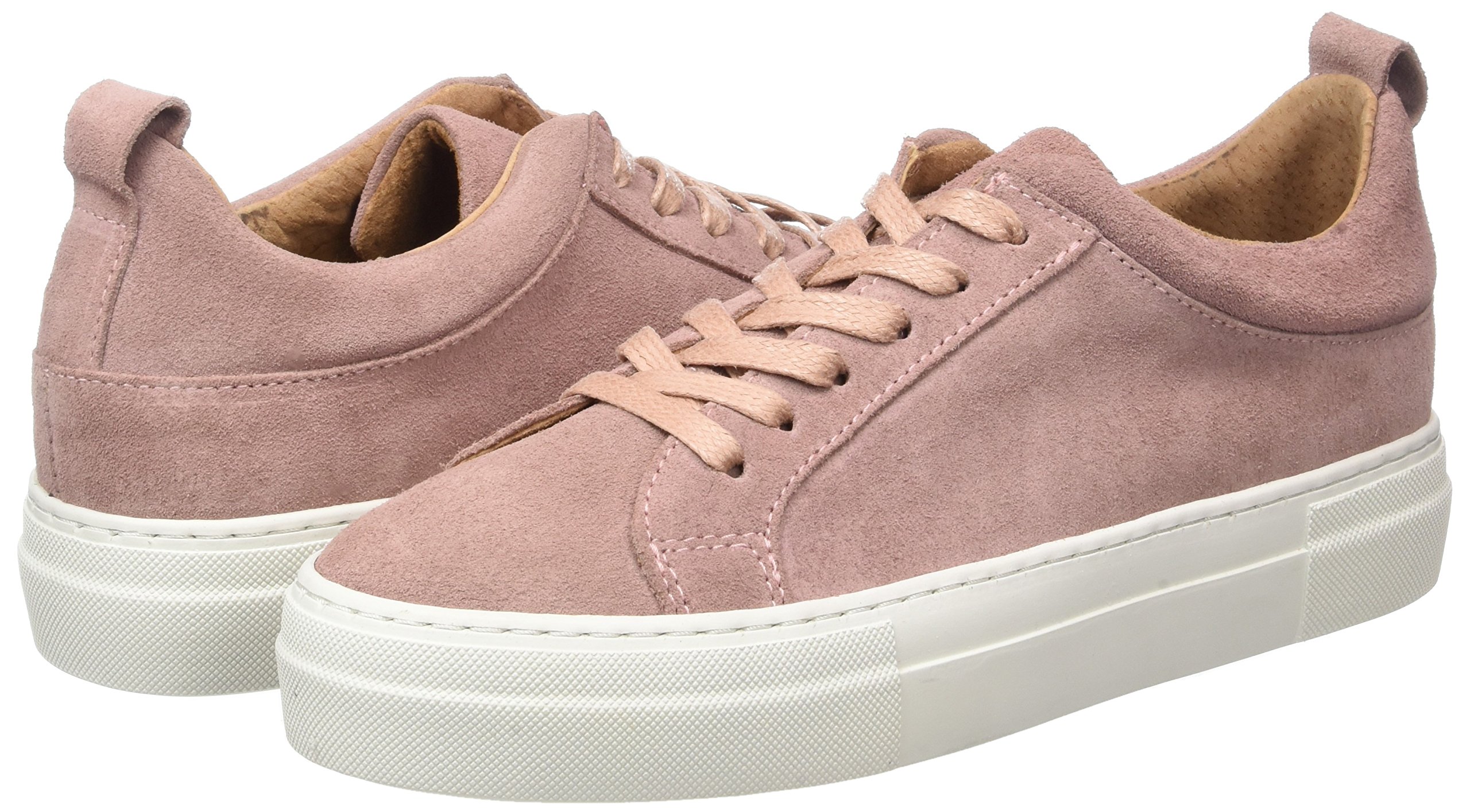 Pieces Pspaulina Suede Sneaker donna rosa camoscio