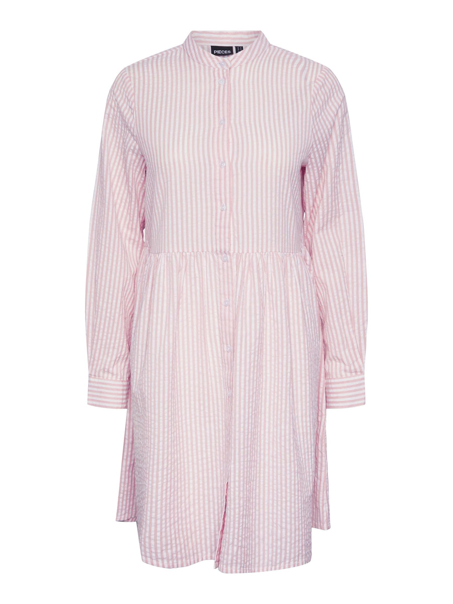 Pieces Pcsally Seersucker abito camicia donna