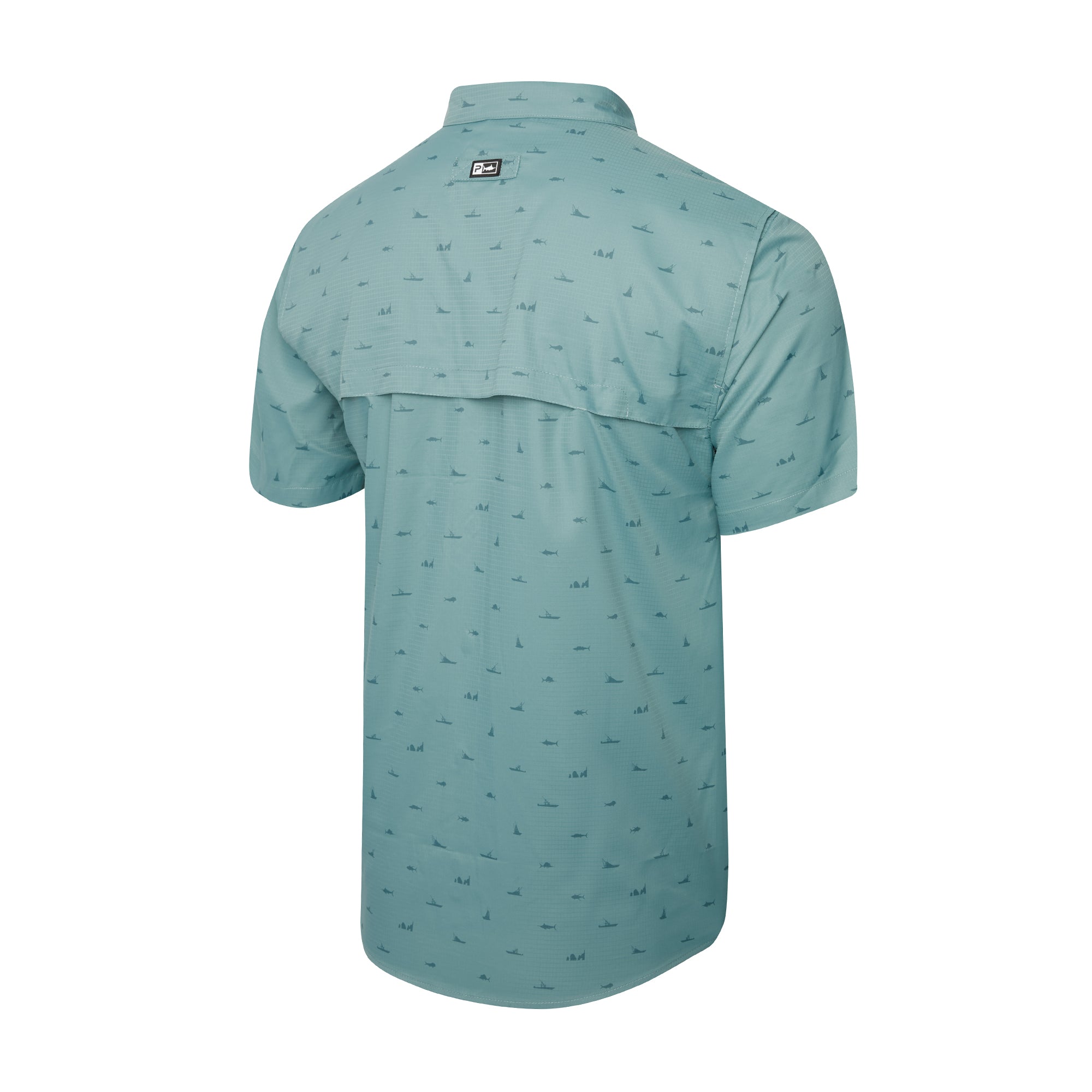 Pelagic Keys Mini Arch camicia trellis UPF 50+