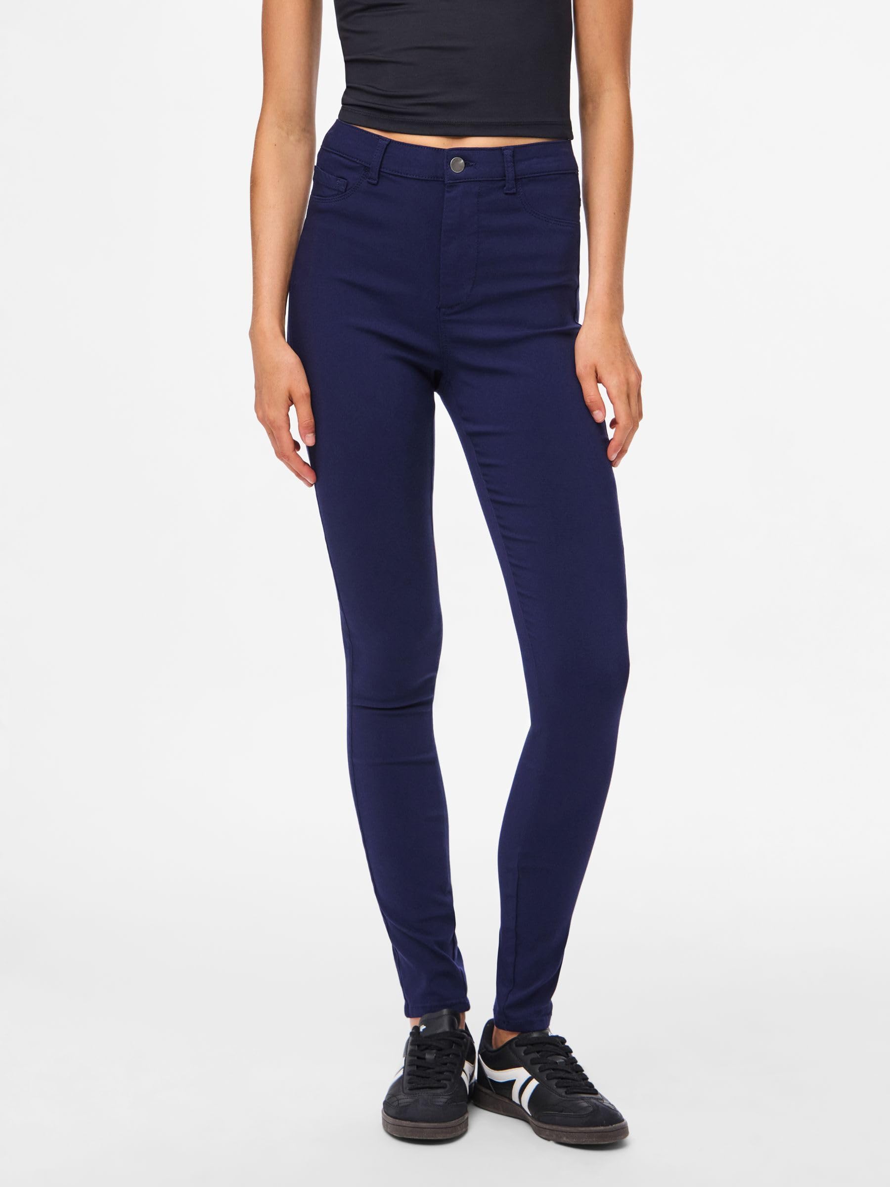 Pieces & Peace Pchighskin HW jeggings donna vita alta