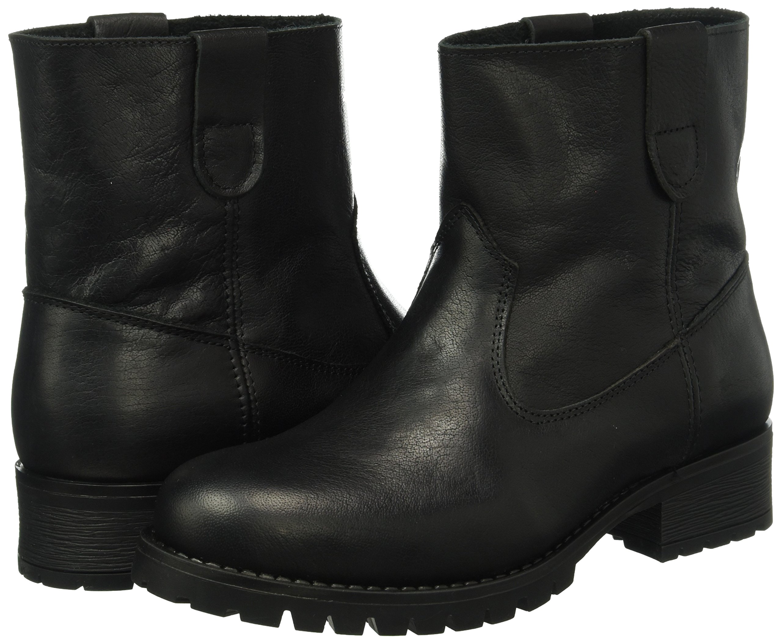 Pieces Psvaha New Boot stivali donna neri in pelle