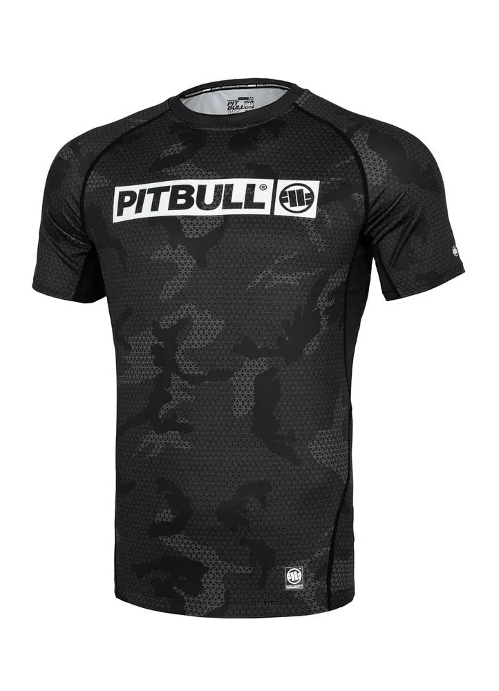 Pitbull Hilltop II rashguard uomo manica corta mimetico