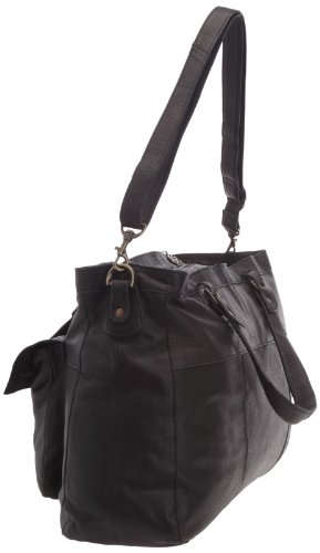 Pieces Totally Royal borsa pelle donna nera