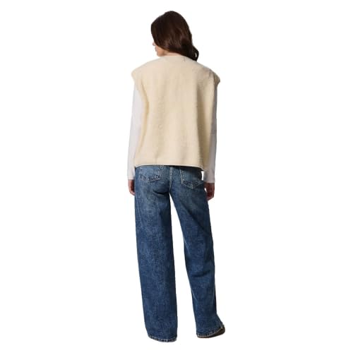 Pieces Katty gilet donna 2XL in pile teddy
