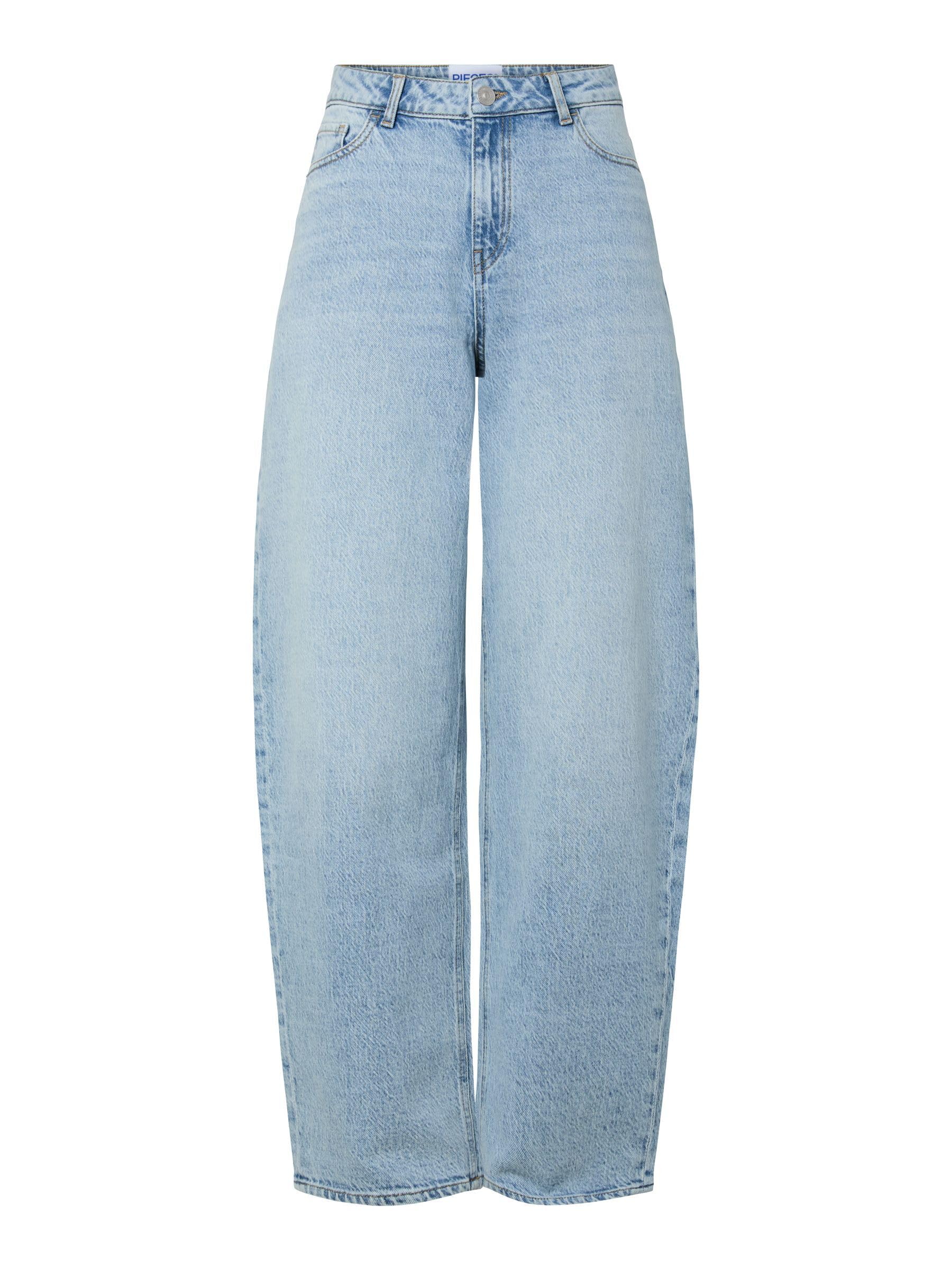 Pieces Pcgrace MW Jeans Donna 27W/32L Vita Media