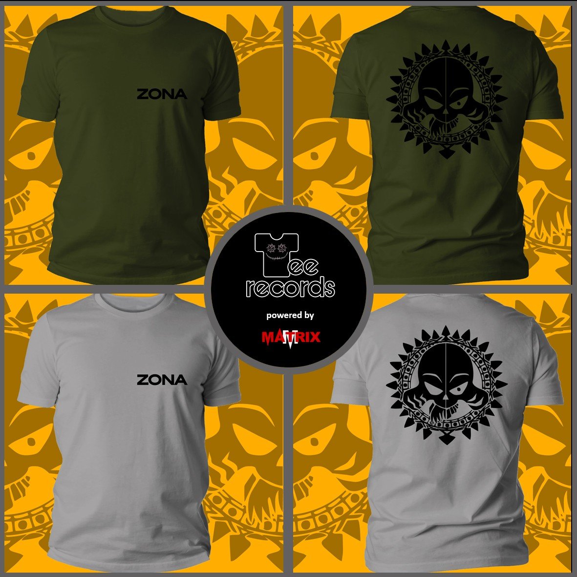 Zona 23 Black Logo t-shirt cotone organico