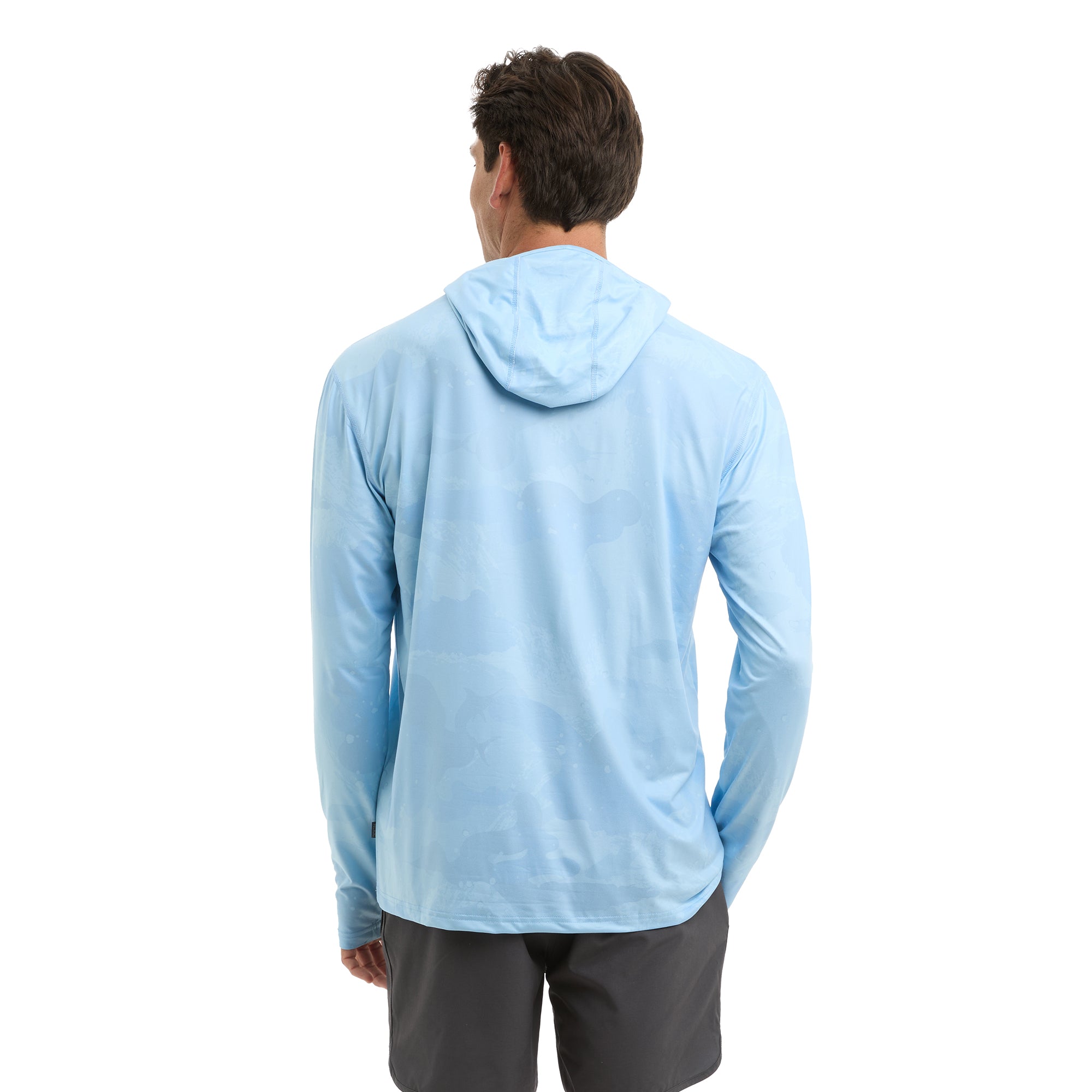 Pelagic Freespool maglia manica lunga uomo azzurra UPF 50+